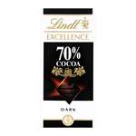 Lindt Excellence 70 Percent Cocoa Chocolate Bar Imported